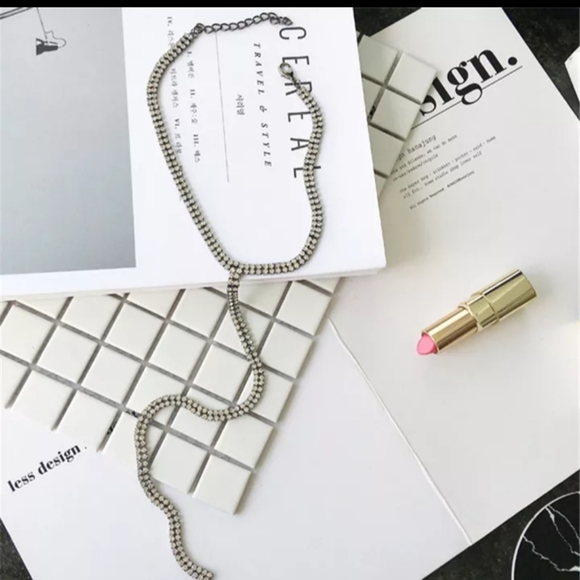 🎀Long Sparkling Rhinestone Multilayered Necklace - Picture 4 of 7